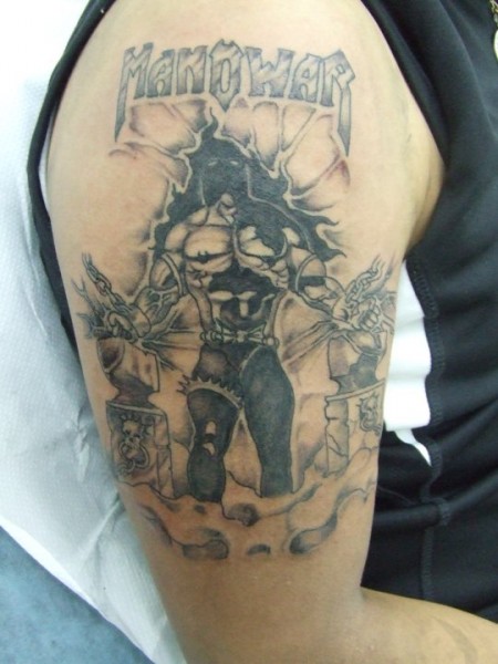 Tatuaje del Logo de Manowar