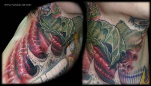 Tatuajes de plantas y el interior del cuerpo