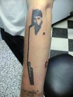 Tatuaje de Tony Montana, protagonista de scarface