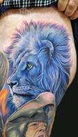 Tatuaje del león de las Cronicas de Narnia