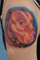 Tatuaje de la cara de un perro