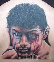 Tatuaje del boxeador de Toro Salvaje