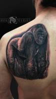 Tatuaje de un gorila