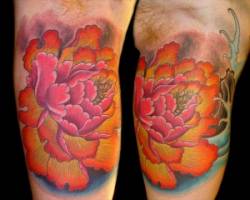Tatuaje de una flor de loto
