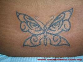 Tatuaje de una mariposa