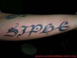 Tatuaje de un nombre