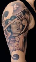 Tatuaje de una guerrera china