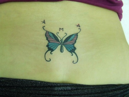 Tatuaje para mujer de una mariposa