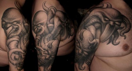 Tatuajes terrorificos de demonios y monstruos