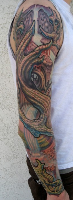 Tatuaje de una funda para brazo