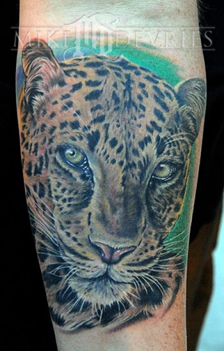 Tatuaje de un leopardo