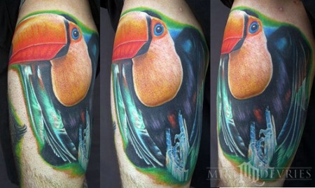 Tatuaje de un tucán