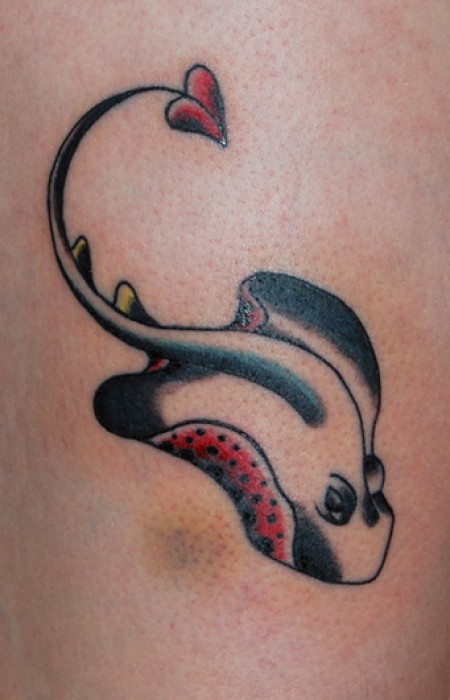 Tatuaje de una raya marina