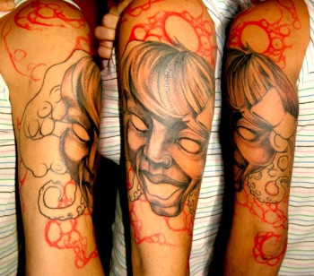 Tattoo de la cara de una chica