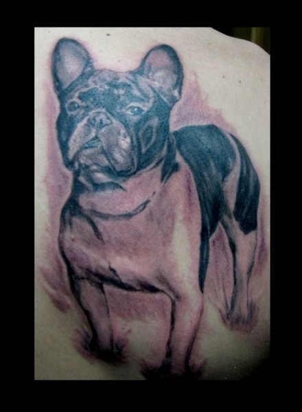 Tatuaje de un retrato de perro