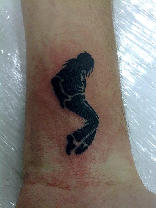 Tatuaje de la silueta de Michael Jackson