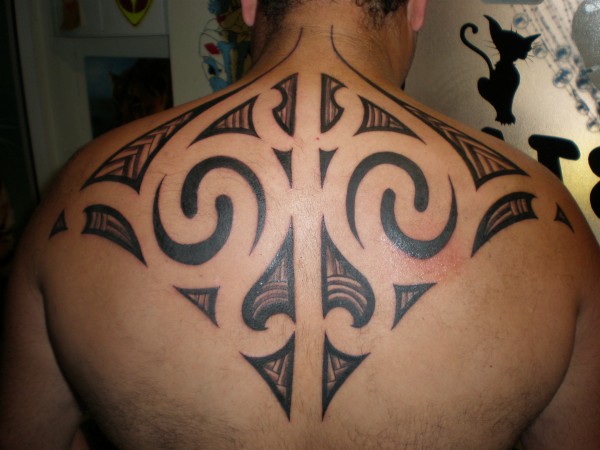 Tatuaje de una Manta maorí