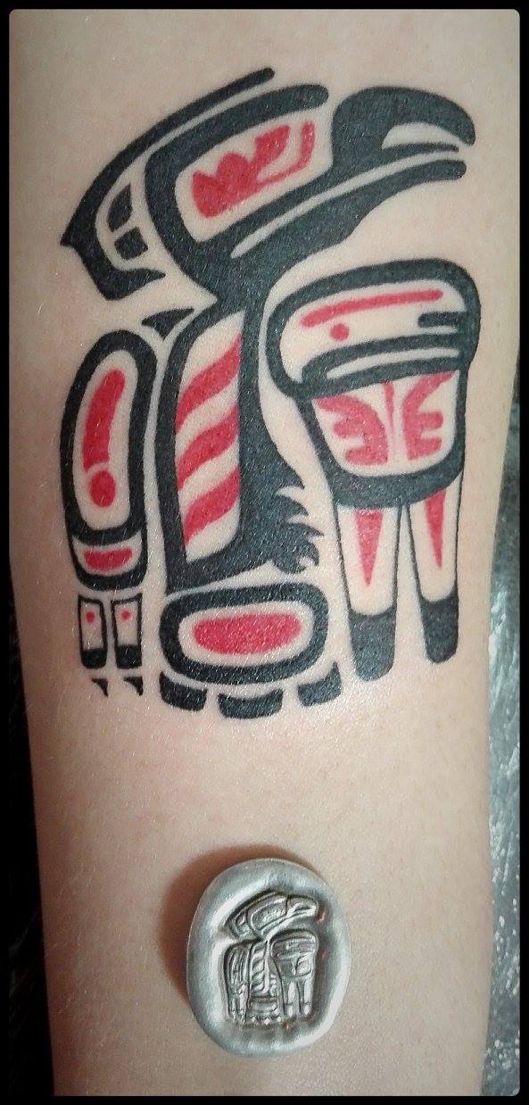 Tattoo de un pájaro maya