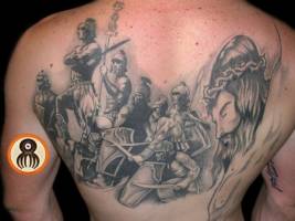 Tatuaje de Cristo y algunos Romanos