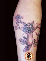 Tatuaje de Tom y Jerry