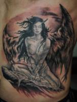Tatuaje de una chica demonio 
