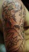 Tatuaje de una geisha