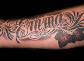 Tatuaje del nombre Emma