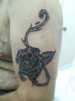Tatuaje de una rosa grande