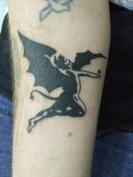 Tatuaje de un diablo alado