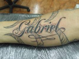Tatuaje del nombre Gabriel