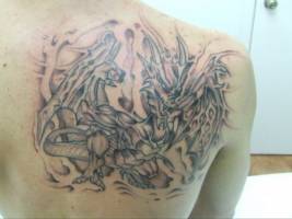 Tatuaje de un Dragón occidental
