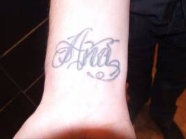 Tatuaje del nombre Ana