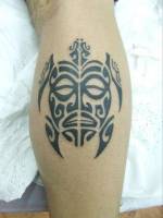 Tatuaje de una tortuga maorí