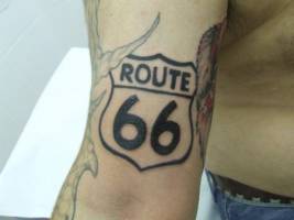Tatuaje de la Ruta 66