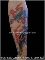 Tatuaje de pantera con llamas