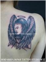 Tatuaje de un ángel.