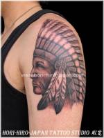 Tatuaje de Indio en el brazo