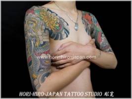 Tatuaje para brazos de dragones japoneses
