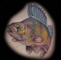 Tatuaje de un pez de grandes aletas