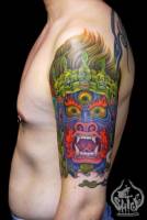 Tatuaje de un dios budista