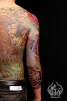 Tatuaje japonés de un samurai