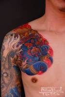 Tatuaje del dios budista mahakala