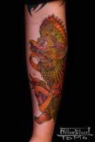 Tatuaje de un dios oriental