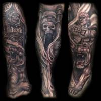 Tatuaje de He-man i Skeleton 