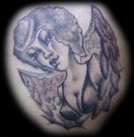 Tatuaje de una chica angel