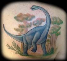Tatuaje de un diplodocus