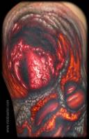 Tatuaje de la piel al rojo vivo