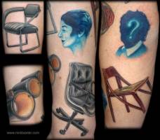 Tatuajes de varias sillas
