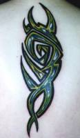 Tatuaje de un tribal a color