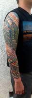 Tatuaje de una funda de engranajes para el brazo